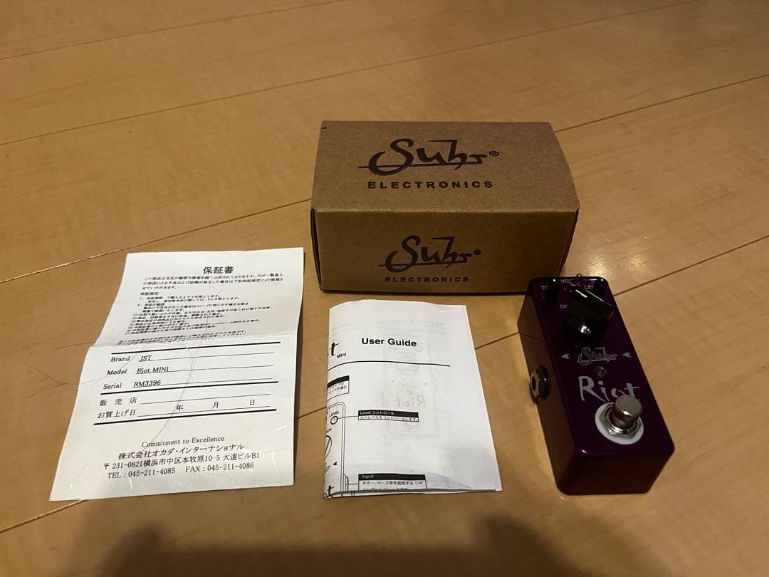 Suhr Riot mini ギターエフェクター