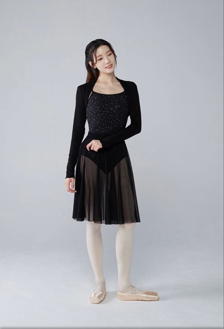 バイプリエ　ニットシャーリングシュラグ　黒