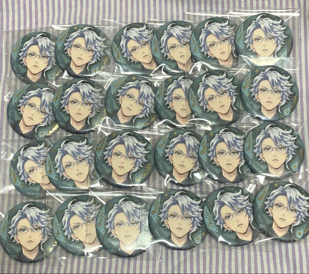 ツイステ　アズール・アーシェングロット　ブレイジングジュエル缶バッジ