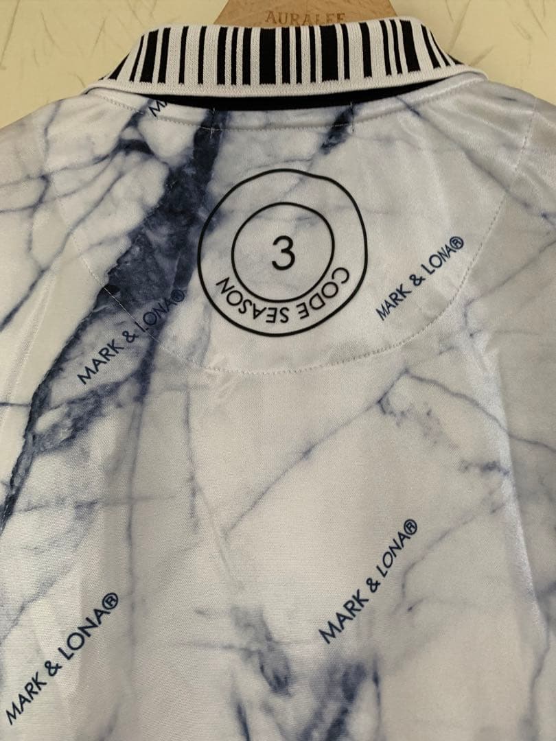 MARK & LONA マーブルポロシャツ 44