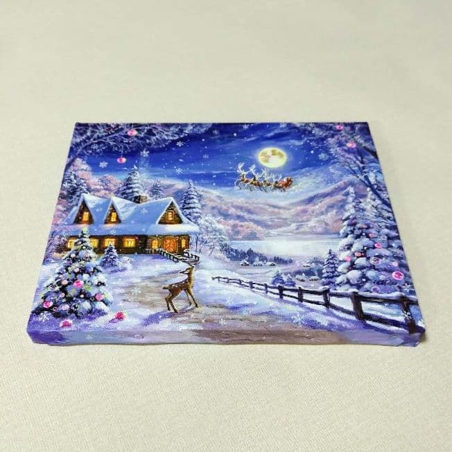 ぷ*あ様 【夜空を眺めて】アクリル画 F3 風景画 絵画