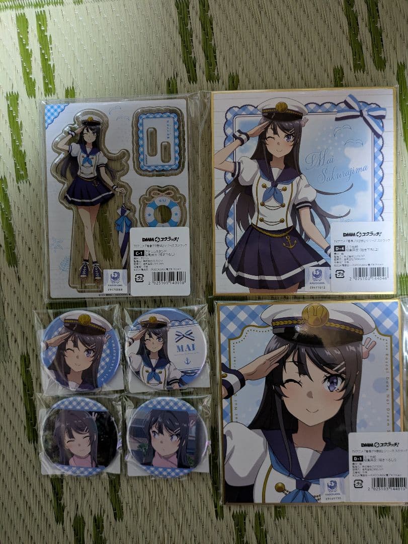 桜島麻衣　アクリルスタンド・ミニ色紙・缶バッジセット