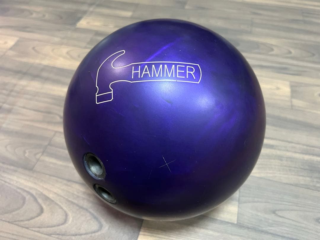 HAMMER ウレタン ボウリングボール 紫　15ポンド