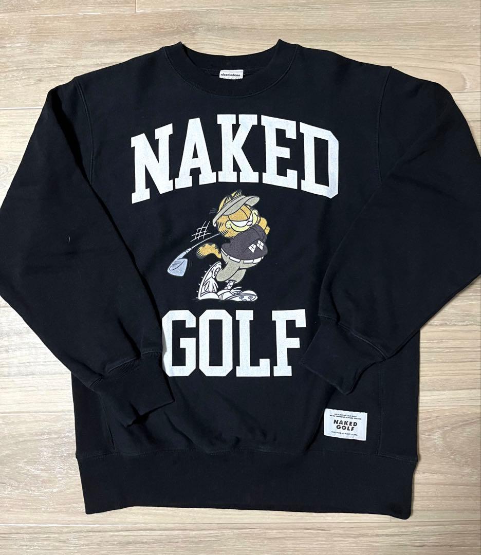 Naked Golf Garfield Nickelodeon スウェット 黒