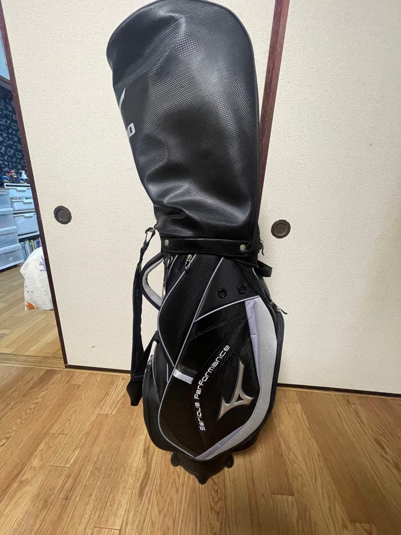 Mizuno キャディバッグ 黒/白