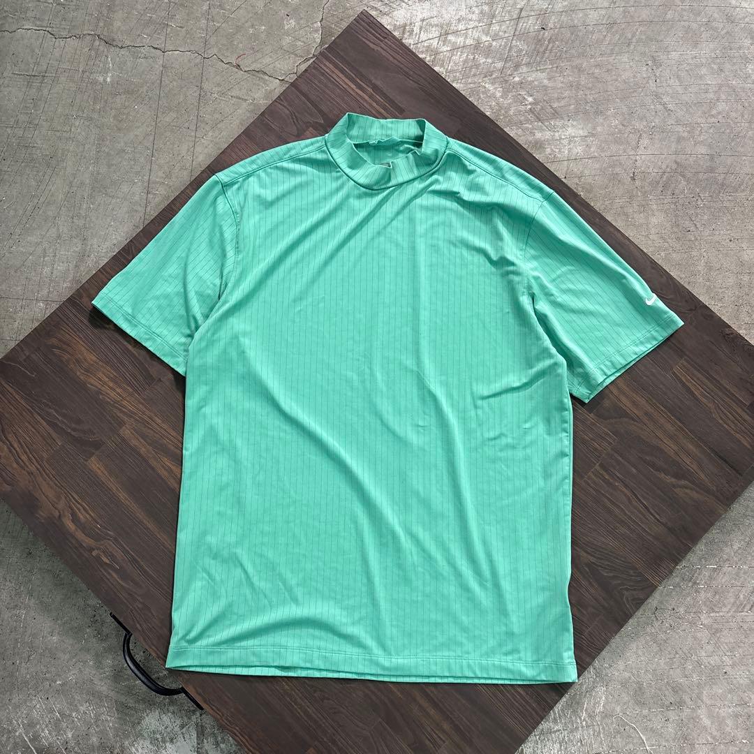 8SM1 NIKE GOLF ゲームシャツ　グリーン　L スポーツ　古着