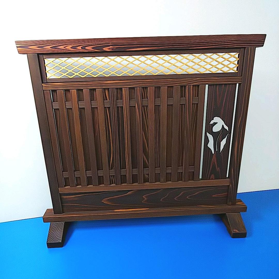 【逸品】和風衝立 間仕切り スクリーン【美品】