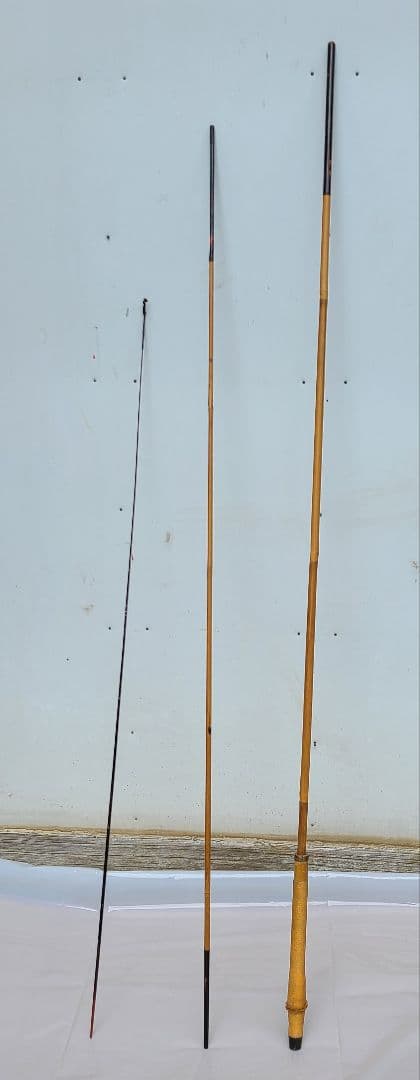 竹竿　3本繋ぎ　全長約2.3m　年代物