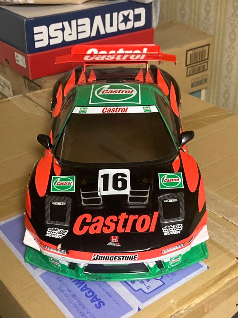 タミヤ1/10 Castrol ＮＳＸボディ、ホイールセット