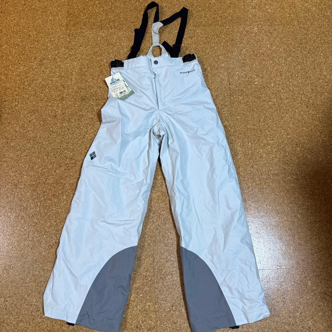 未使用mont-bell アルパインパンツ Kid's 150 ホワイトスモーク