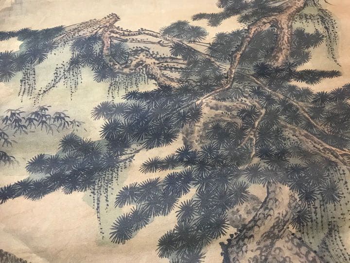 中国明時代戴進捲り　肉筆保証　中国明時代保証