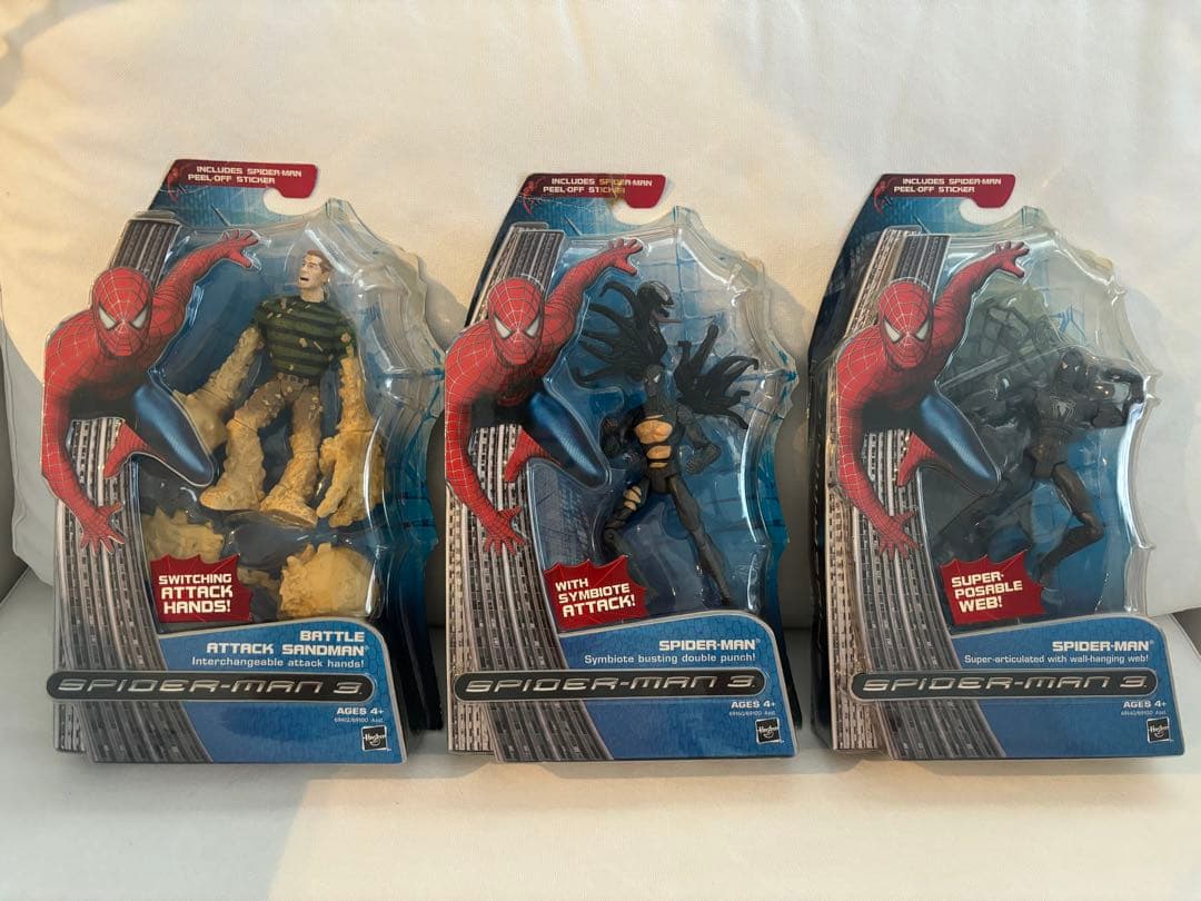 アメコミ　スパイダーマン3　スパイダーマンフィギュアセット