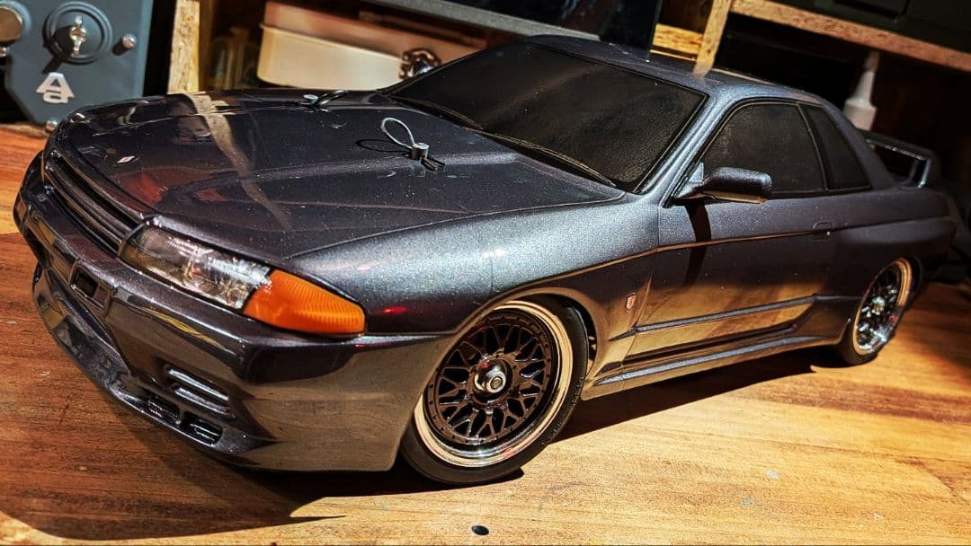 タミヤ1/10スカイライン GT-R R32 ボディ純正色プロ仕様塗装