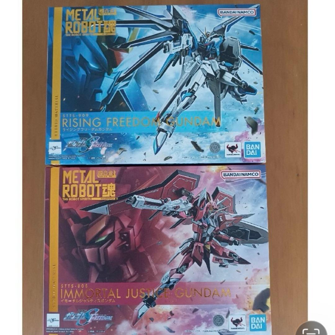 未開封　2種　メタルロボット魂　ライジングフリーダム　イモータルジャスティス