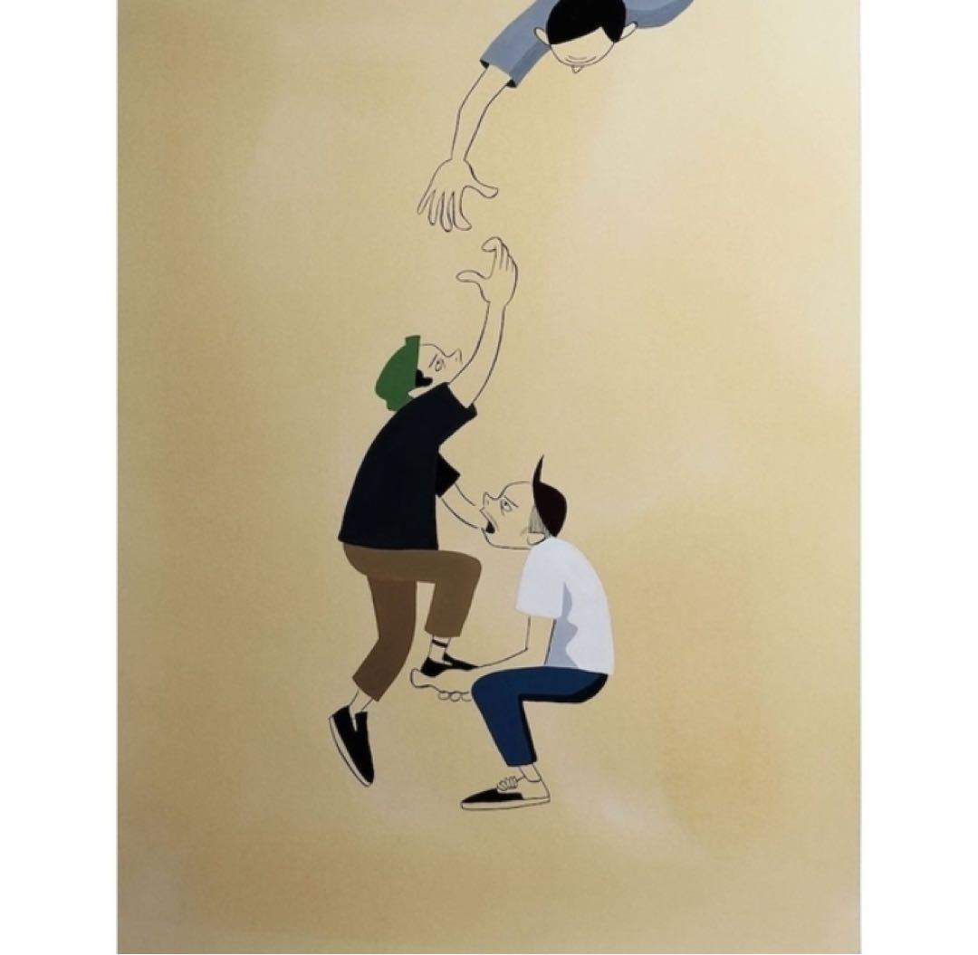 花井祐介 Hanai Yusuke JUXTAPOZ ポスター額装済