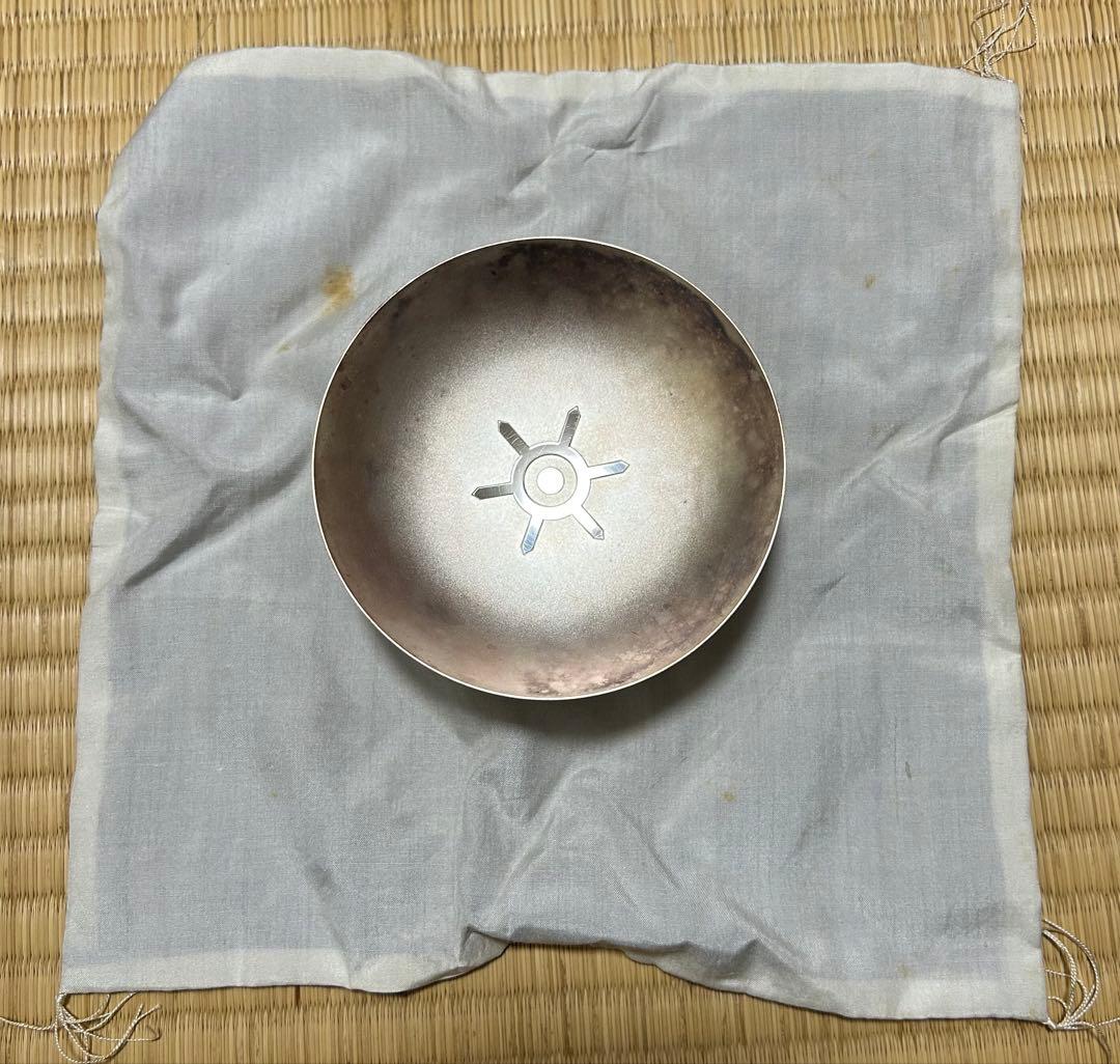 銀杯 昭和56年 東京都知事 表彰記念 工芸品 ★変色あり