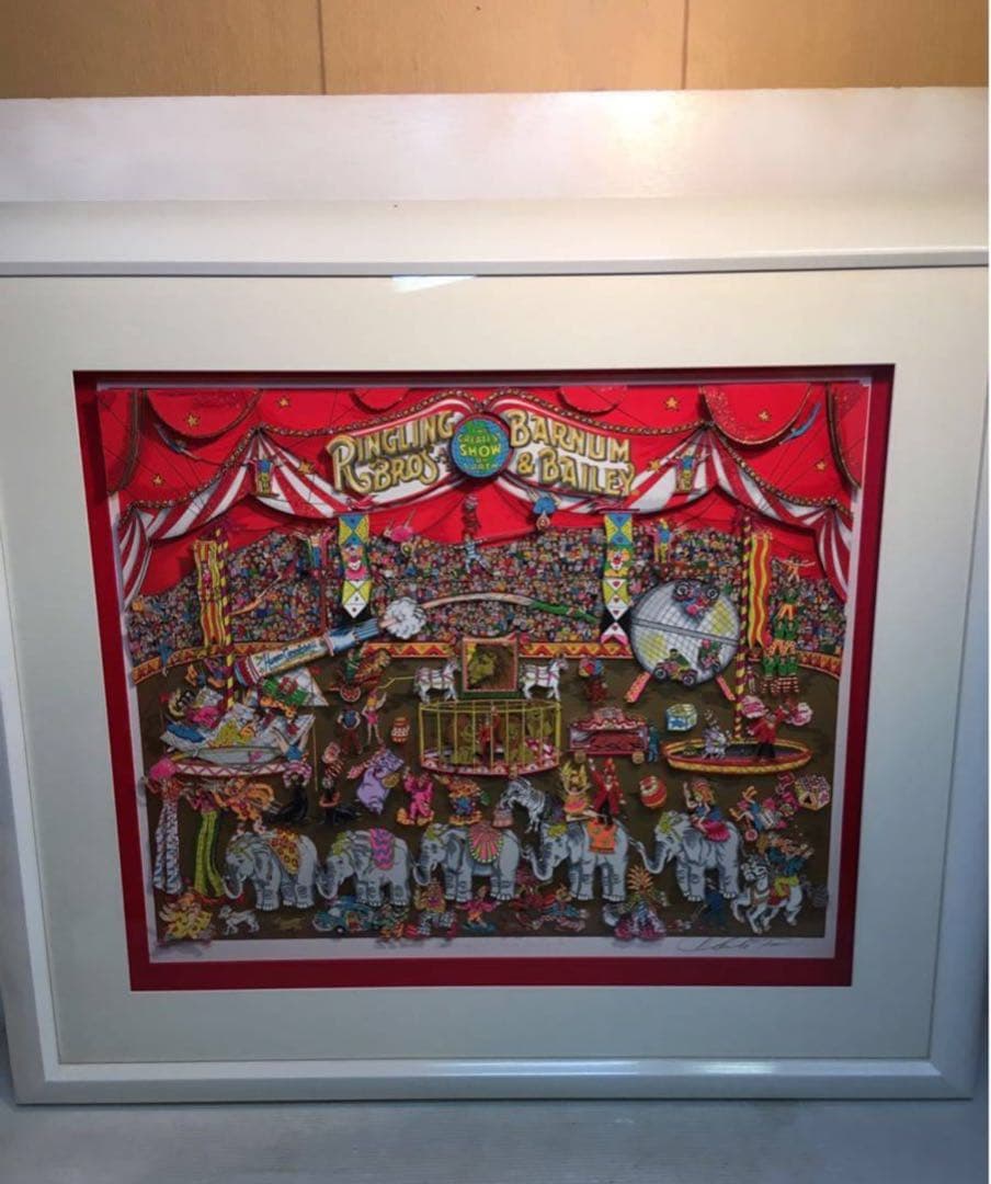 希少 チャールズファジーノ 地上最大のサーカス シルクスクリーン DX版