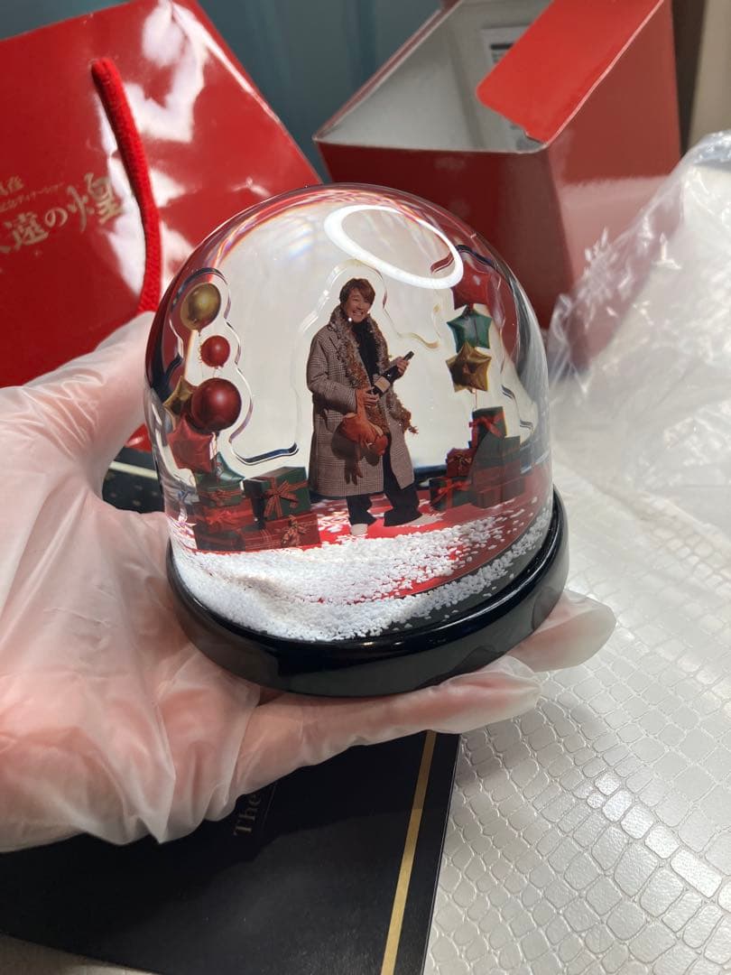 近藤真彦45周年ディナーショー 永遠の煌めきグッズ　スノードーム　非売品　マッチ