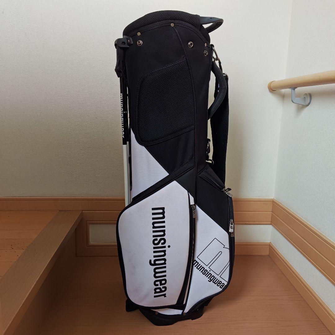 munsingwear キャディバッグ ブラック・ホワイト