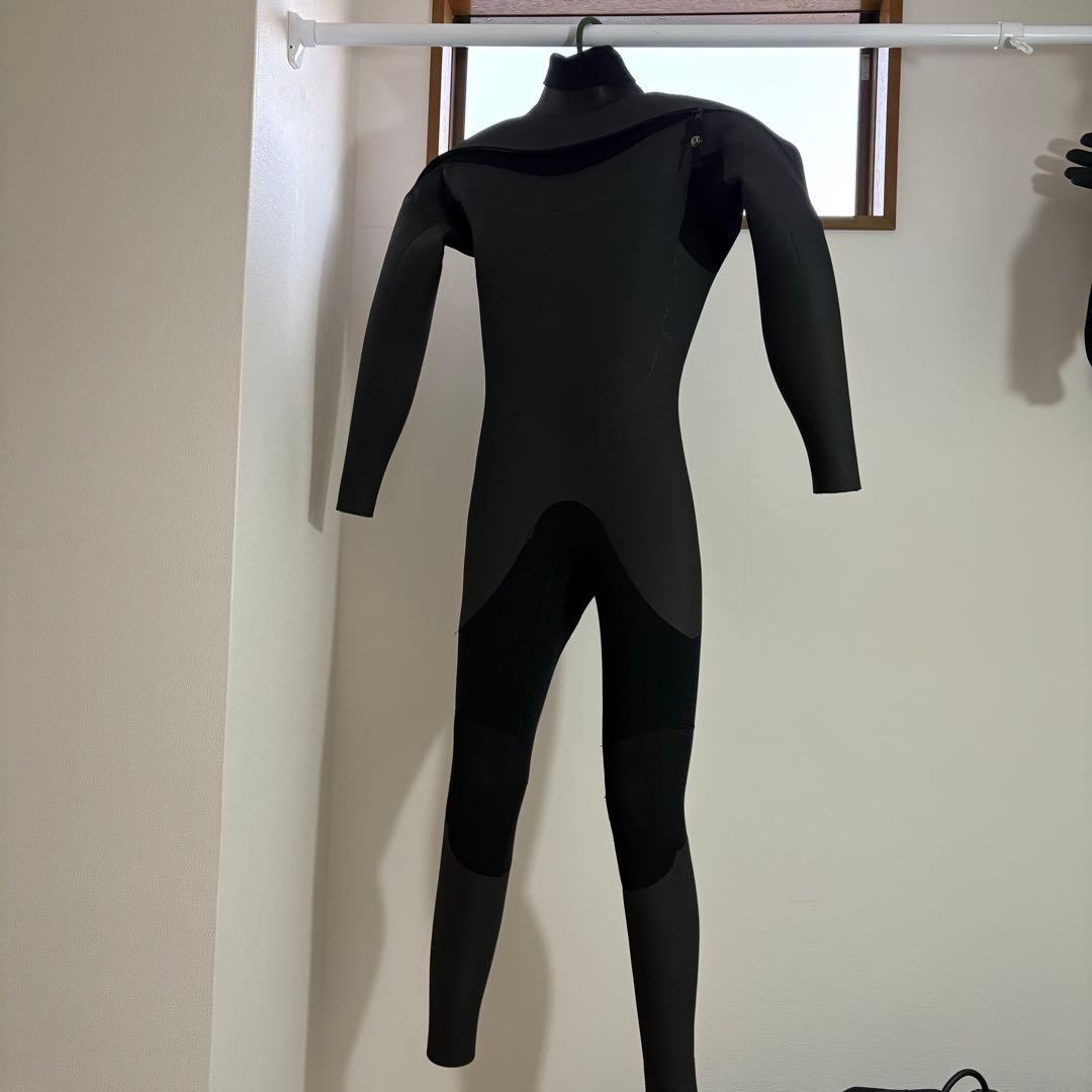 セミドライウェットスーツ　裏起毛5mm 黒 ML