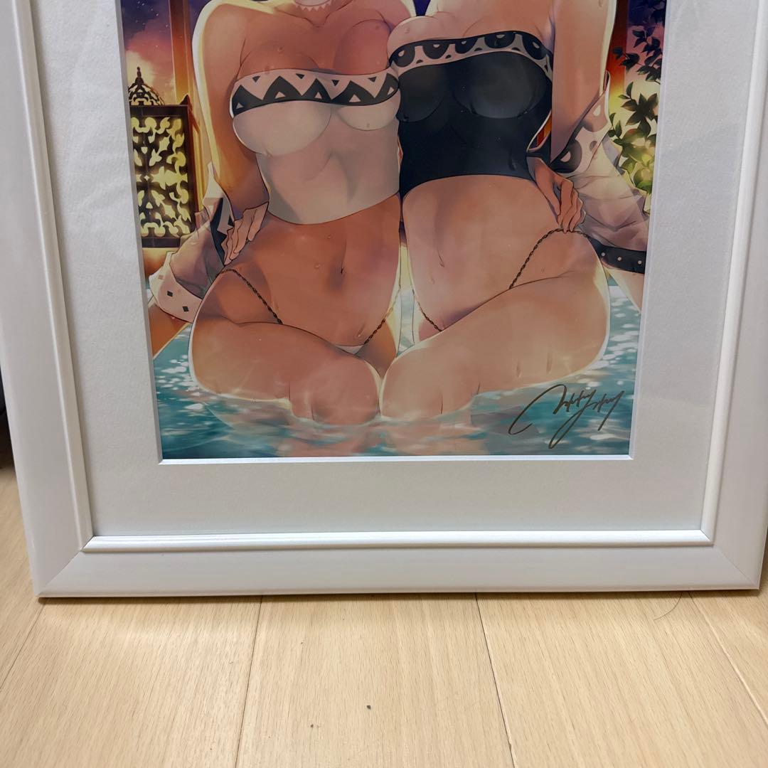 うたわれるもの ロストフラグ みつみ美里箔押しサイン入り描き下ろし複製原画