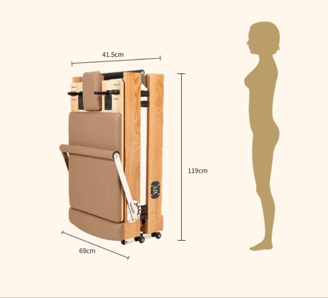 MIYABI製の折りたたみ式リフォーマー　アイボリー