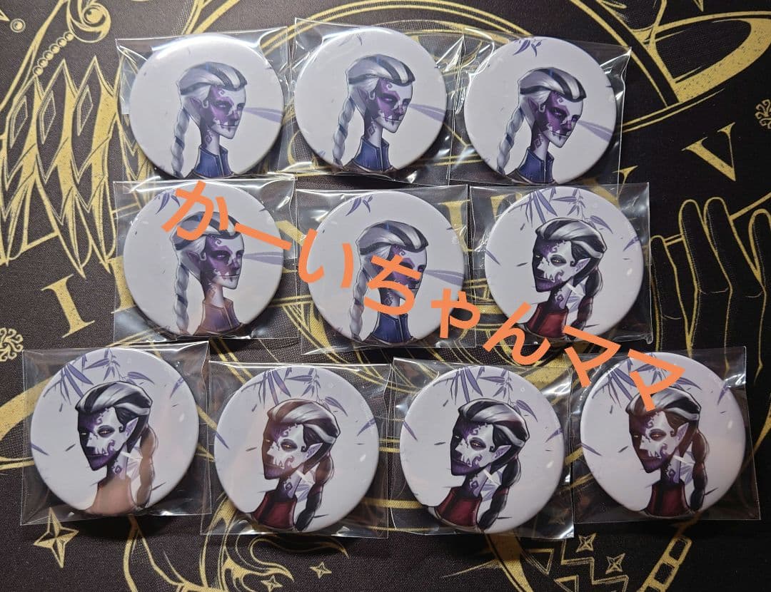 第五人格、白黒無常、ハーバリウム缶バッジ、identityV、第5人格