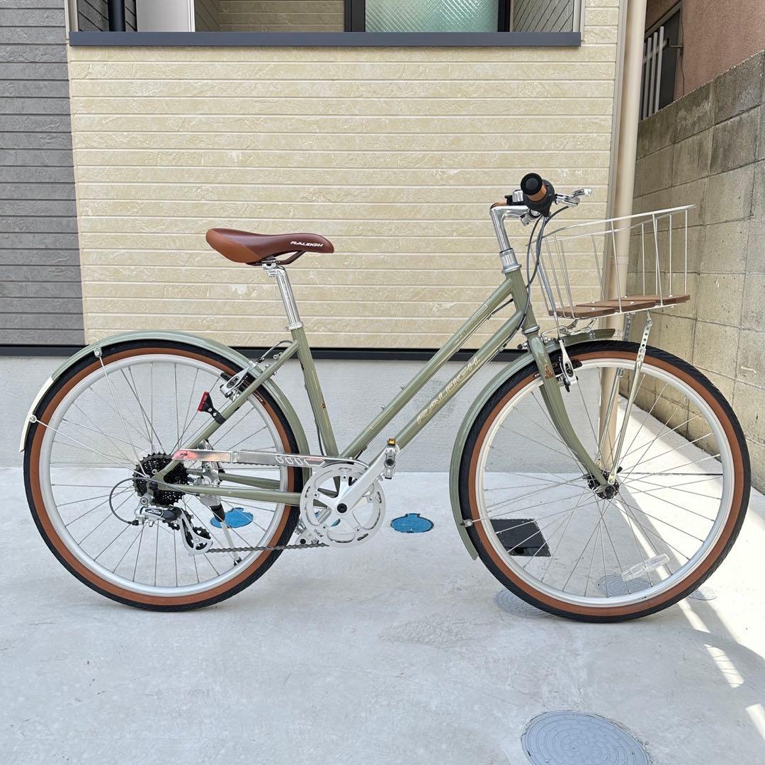 自転車 RALEIGH ラレー CLB-S クラブスポーツ 前カゴ クロスバイク