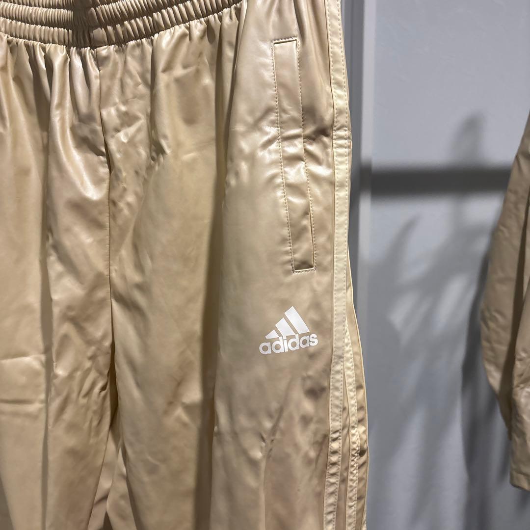adidas ベージュ ジャケット サウナスーツ