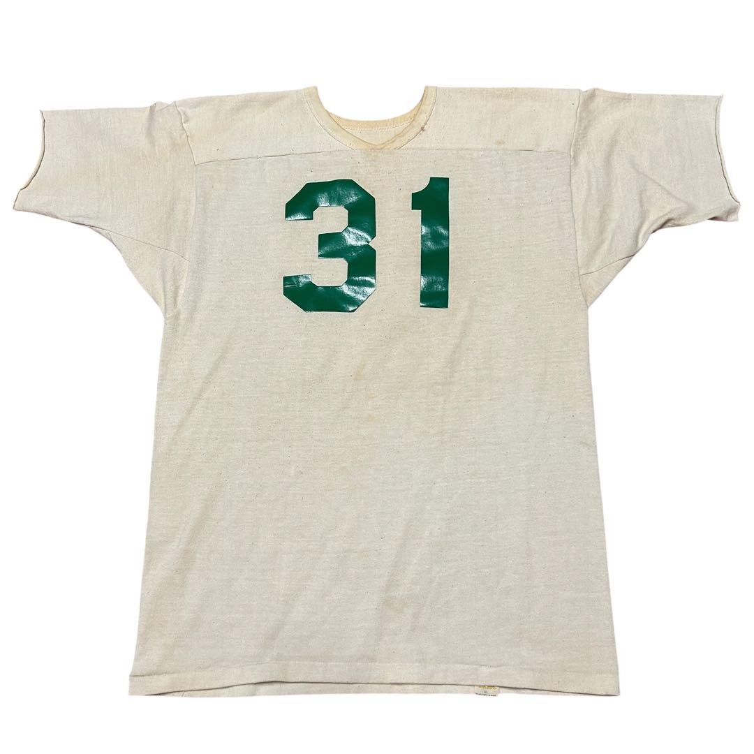 ビンテージ 70s ラッセル　金タグ　フットボール Tシャツ　ナンバリング