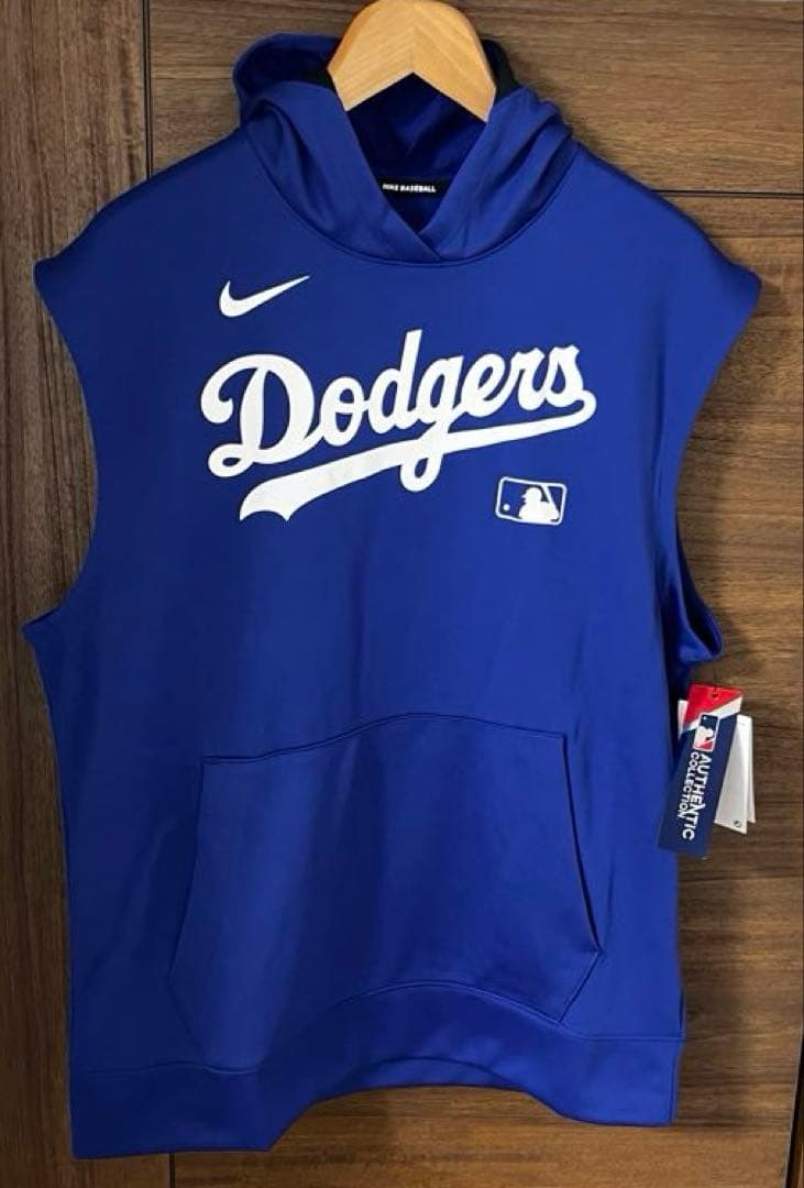 ドジャース 選手着用モデル スリーブレスパーカー サイズM 新品タグ付