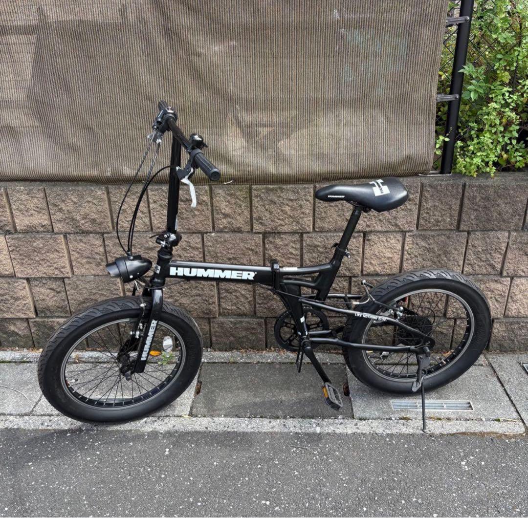 HUMMER 折りたたみ自転車 ブラック