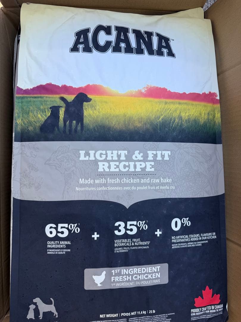 アカナライトフィットレシピ11.4kg送料無料