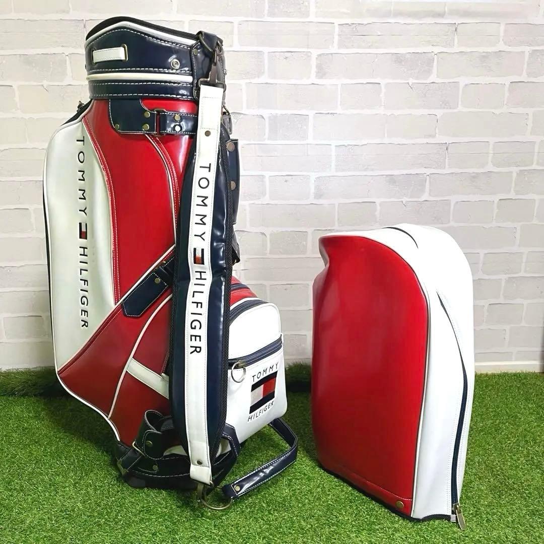 美品 入手困難 トミーヒルフィガー キャディバッグ 9.5型 男女兼用 オシャレ