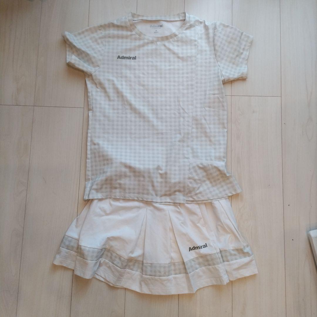 Admiral チェック柄 テニスウェアセット　Мサイズ