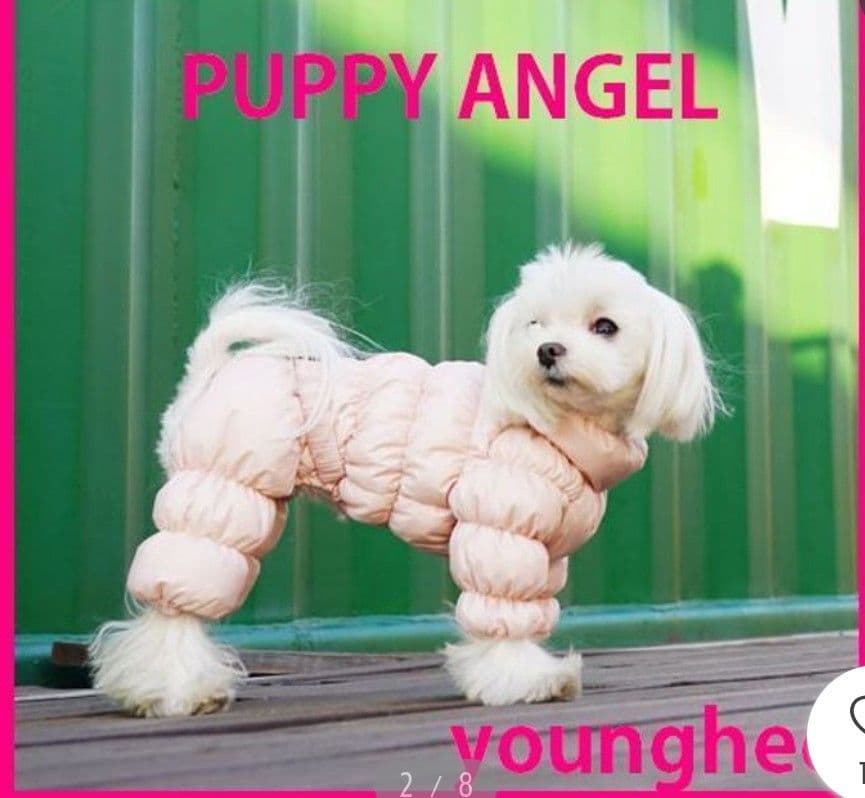 【新品】PUPPY ANGEL ピンク ダウンジャケット Mサイズ