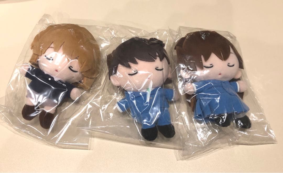 名探偵コナン 未開封 新一&蘭&灰原おすわりぬいぐるみセット 応募者全員サービス