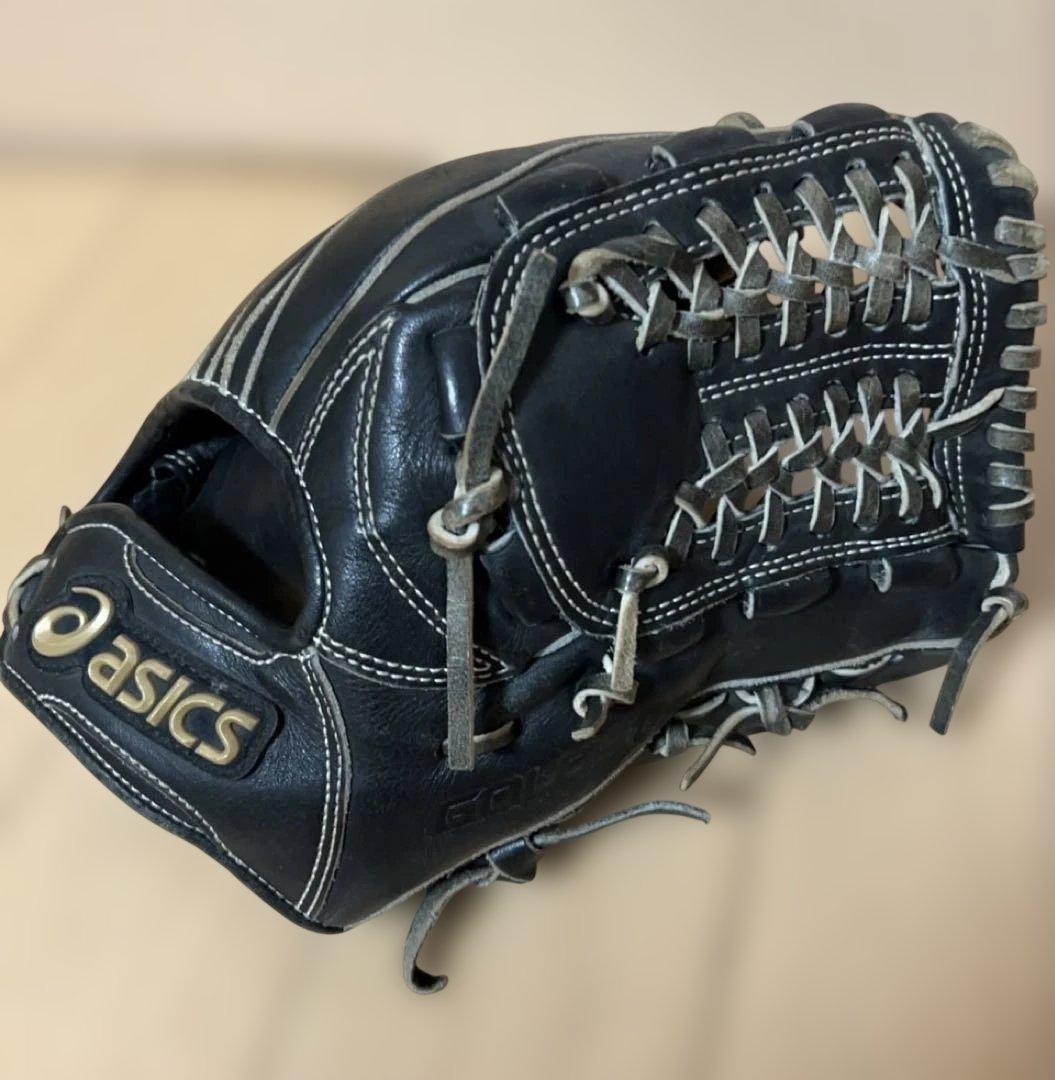 asics 硬式野球用グローブ 黒