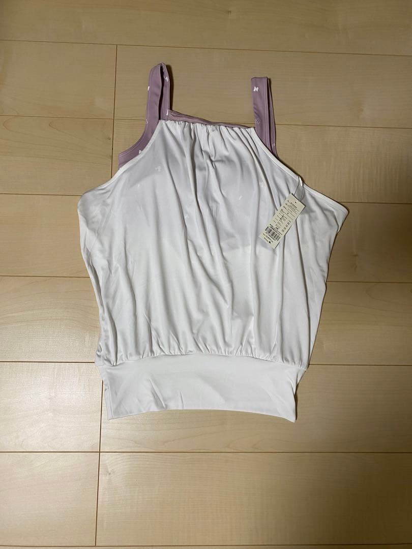 ヨガウェア上下S sizeセット ホワイト/ラベンダー