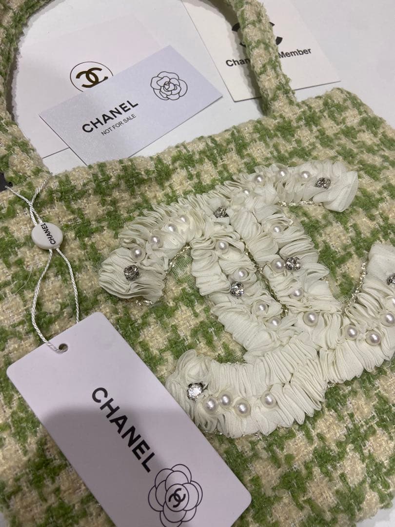 ジ*ョ様 CHANEL フリル　トートバッグ シャネルノベルティ　ハンドバッグ