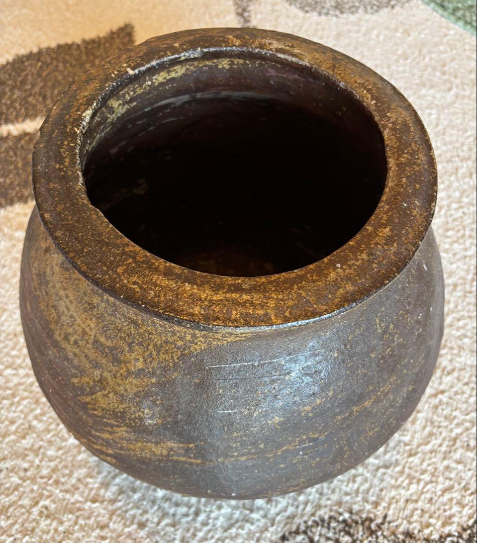 越前壺　甕　古壺甕　骨董品　アンティーク置物