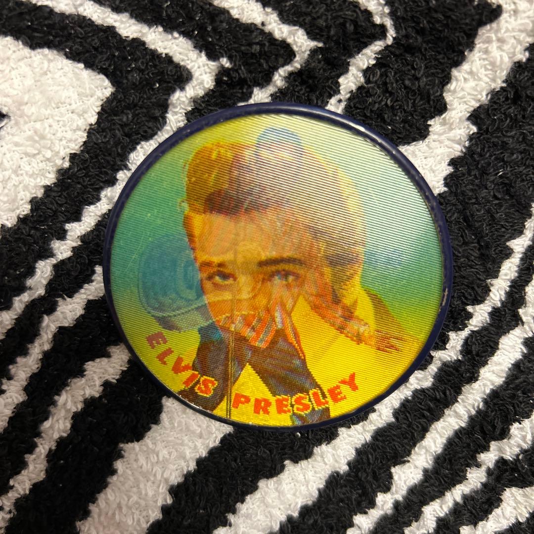 vintage 50s Elvis エルヴィス バッジ ビンテージ ロカビリー