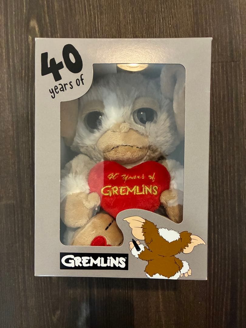 グレムリン40周年記念　ペールグレー Heart 25cm　シリアルナンバー入り