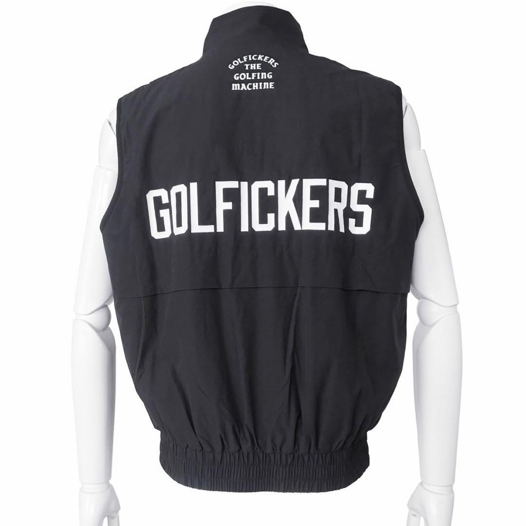 ゴルフィッカーズ　ベスト　golfickers 黒　L