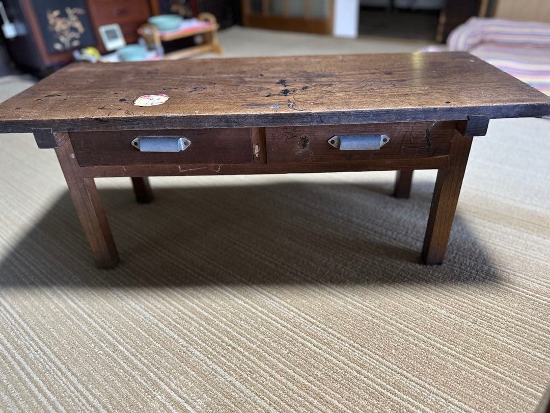 昭和レトロ・木製テーブル・アンティーク・ヴィンテージ・古家具　文机