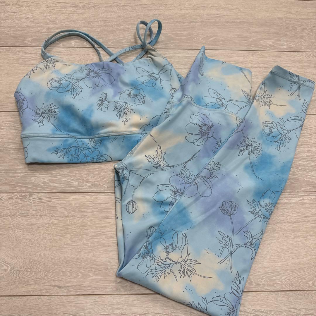 スカーラ　ボタニカル　ブラトップ　レギンス　セット