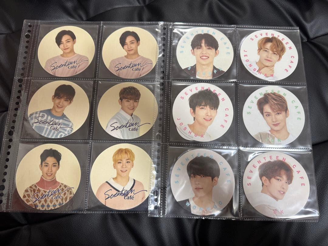 SEVENTEEN　カフェ　コースター　メッセージカード　セット