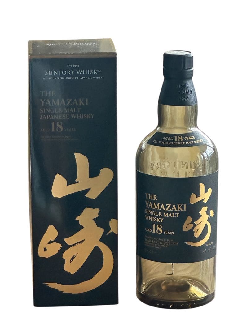 山崎 18年 空瓶空箱付（未洗浄）