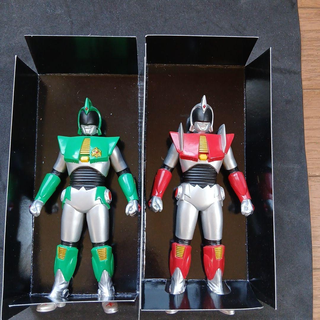 アンドロメロス、アンドロウルフ、アンドロマルス、アンドロフロル　ソフビ4体