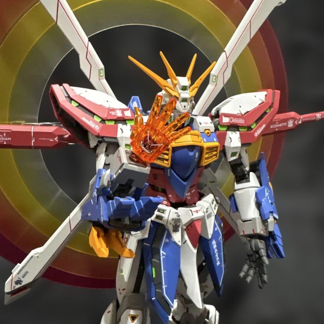 FAT CAT 1/100 拡大RG ゴッドガンダム　塗装完成品　海外製